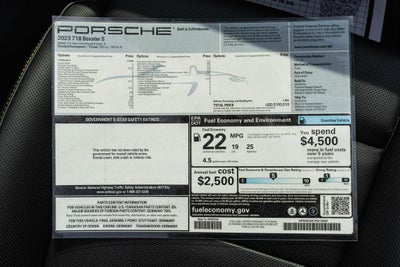 2023 Porsche 718 Boxster S